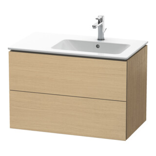 Duravit Waschtischunterschrank L-Cube 82x48,1x55cm, 2 La, Beck. re, Ei Nat