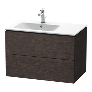 Duravit Waschtischunterschrank L-Cube 82x48,1x55cm, 2 SBK, B li, Ei dkl. geb.