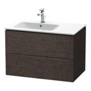 Duravit Waschtischunterschrank L-Cube 82x48,1x55cm, 2 SBK, B li, Ei dkl. geb.