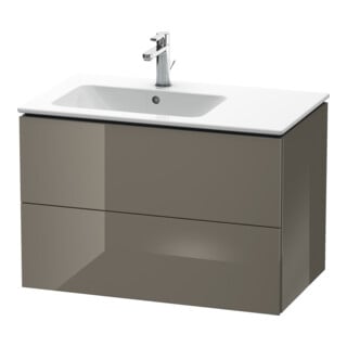 Duravit Waschtischunterschrank L-Cube 82x48,1x55cm, 2 SBK, B li, flan. Gr hgl