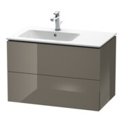 Duravit Waschtischunterschrank L-Cube 82x48,1x55cm, 2 SBK, B li, flan. Gr hgl