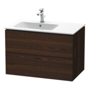 Duravit Waschtischunterschrank L-Cube 82x48,1x55cm, 2 SBK, B li, Nussb geb.