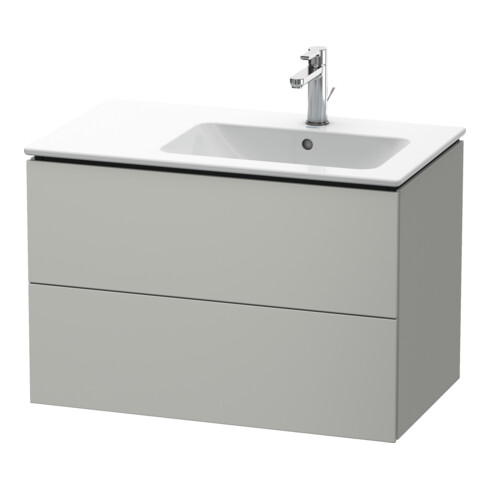 Duravit Waschtischunterschrank L-Cube 82x48,1x55cm, 2 SBK, B re, betongr ma