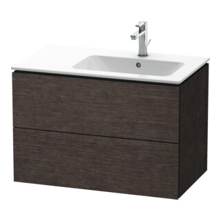 Duravit Waschtischunterschrank L-Cube 82x48,1x55cm, 2 SBK, B re, Ei dkl. geb.