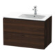Duravit Waschtischunterschrank L-Cube 82x48,1x55cm, 2 SBK, B re, Nussb geb.-1