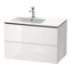 Duravit Waschtischunterschrank L-Cube 82x48,1x55cm, 2 SBK, Beck. li, bas. ma
