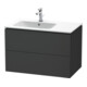 Duravit Waschtischunterschrank L-Cube 82x48,1x55cm, 2 SBK, Beck. li, graph ma-1