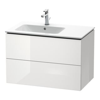Duravit Waschtischunterschrank L-Cube 82x48,1x55cm, 2 SBK, Beck. li, we. hgl