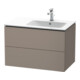 Duravit Waschtischunterschrank L-Cube 82x48,1x55cm, 2 SBK, Beck. re, bas. ma-1