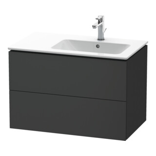 Duravit Waschtischunterschrank L-Cube 82x48,1x55cm, 2 SBK, Beck. re, graph ma