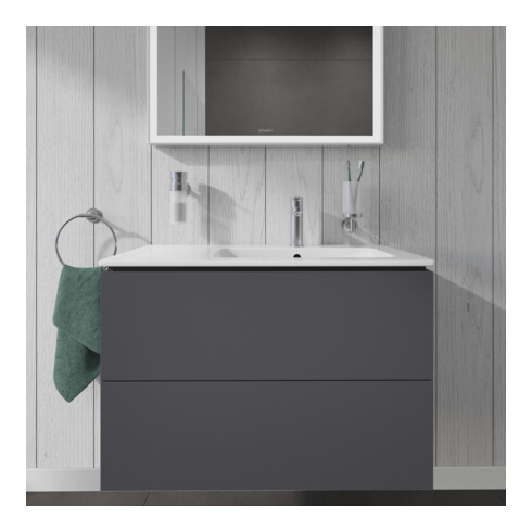 Duravit Waschtischunterschrank L-Cube 82x48,1x55cm, 2 SBK, Beck. re, graph ma