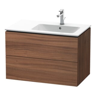 Duravit Waschtischunterschrank L-Cube 82x48,1x55cm, 2 SBK, Beck. re, Nussb Nat