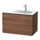 Duravit Waschtischunterschrank L-Cube 82x48,1x55cm, 2 SBK, Beck. re, Nussb Nat-1