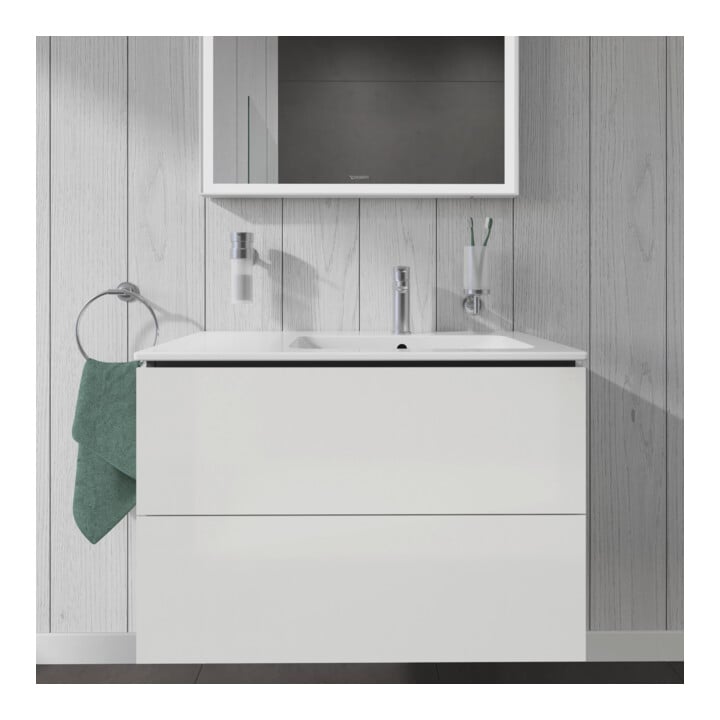Duravit Waschtischunterschrank L-Cube 82x48,1x55cm, 2 SBK, Beck. re, we. hgl