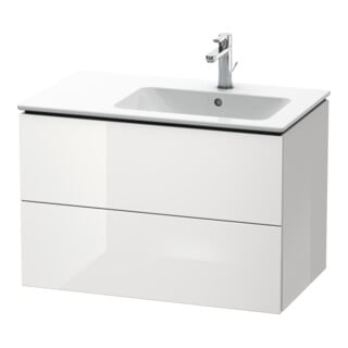 Duravit Waschtischunterschrank L-Cube 82x48,1x55cm, 2 SBK, Beck. re, we. hgl