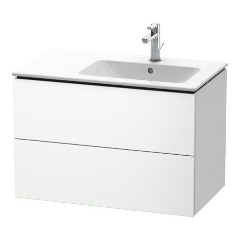 Duravit Waschtischunterschrank L-Cube 82x48,1x55cm, 2 SBK, Beck. re, we. matt