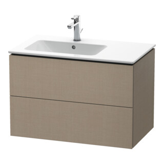 Duravit Waschtischunterschrank L-Cube 82x48,1x55cm, 2 Schub., Beck. li, leinen