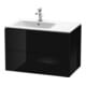 Duravit Waschtischunterschrank L-Cube 82x48,1x55cm, 2 Schub., Beck. li, sw hgl-1