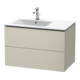 Duravit Waschtischunterschrank L-Cube 82x48,1x55cm, 2 Schub., Beck. li, Tau ma-1