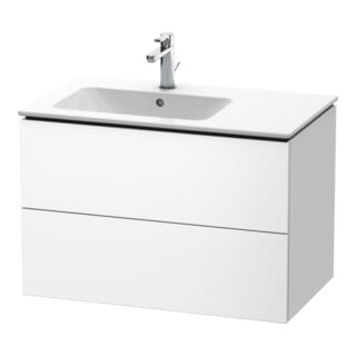 Duravit Waschtischunterschrank L-Cube 82x48,1x55cm, 2 Schub., Beck. li, we. ma