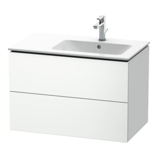 Duravit Waschtischunterschrank L-Cube 82x48,1x55cm, 2 Schub., Beck. re, we. ma