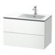 Duravit Waschtischunterschrank L-Cube 82x48,1x55cm, 2 Schub., Beck. re, we. ma-1