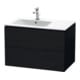 Duravit Waschtischunterschrank L-Cube 82x48,1x55cm, 2 Schubk., Beck. li, Ei sw-1