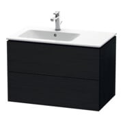 Duravit Waschtischunterschrank L-Cube 82x48,1x55cm, 2 Schubk., Beck. li, Ei sw