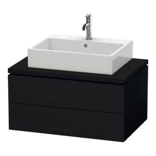 Duravit Waschtischunterschrank L-Cube 82x54,7cm, Ei sw, f Kons, 2 Schubkästen
