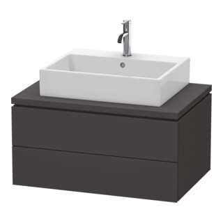 Duravit Waschtischunterschrank L-Cube 82x54,7cm, graph matt, f Kons, 2 Schub.