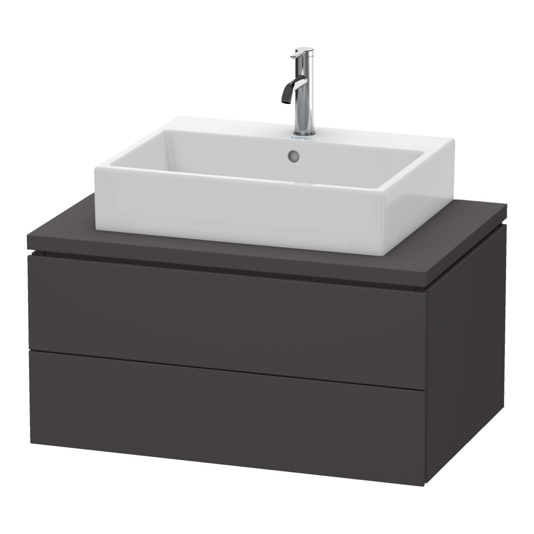 Duravit Waschtischunterschrank L-Cube 82x54,7cm, graph matt, f Kons, 2 Schub.