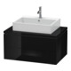 Duravit Waschtischunterschrank L-Cube 82x54,7cm, sw hgl, f Kons, 2 Schubkästen-1