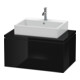 Duravit Waschtischunterschrank L-Cube 82x54,7cm, sw hgl, für Konsole, 1 Auszug-1
