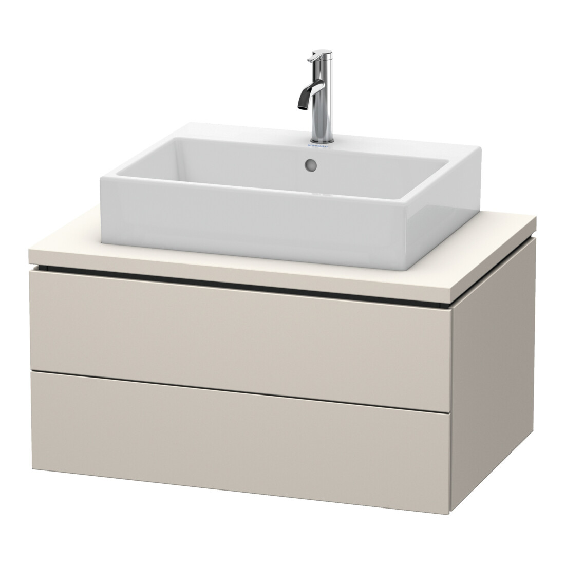 Duravit Waschtischunterschrank L-Cube 82x54,7cm, Tau ma, f Kons, 2 Schubkästen