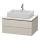 Duravit Waschtischunterschrank L-Cube 82x54,7cm, Tau matt, f Kons, 2 Schub.-1
