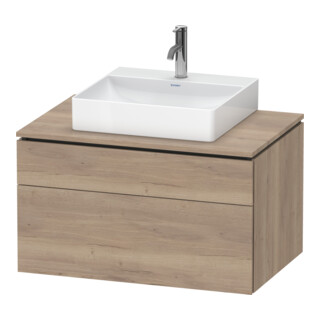 Duravit Waschtischunterschrank L-Cube 82x55cm, E ma, 1 Schubk., 1 Ausz., wandhängend