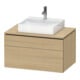 Duravit Waschtischunterschrank L-Cube 82x55cm, E N, 1 Schubk., 1 Ausz., wandhängend-1
