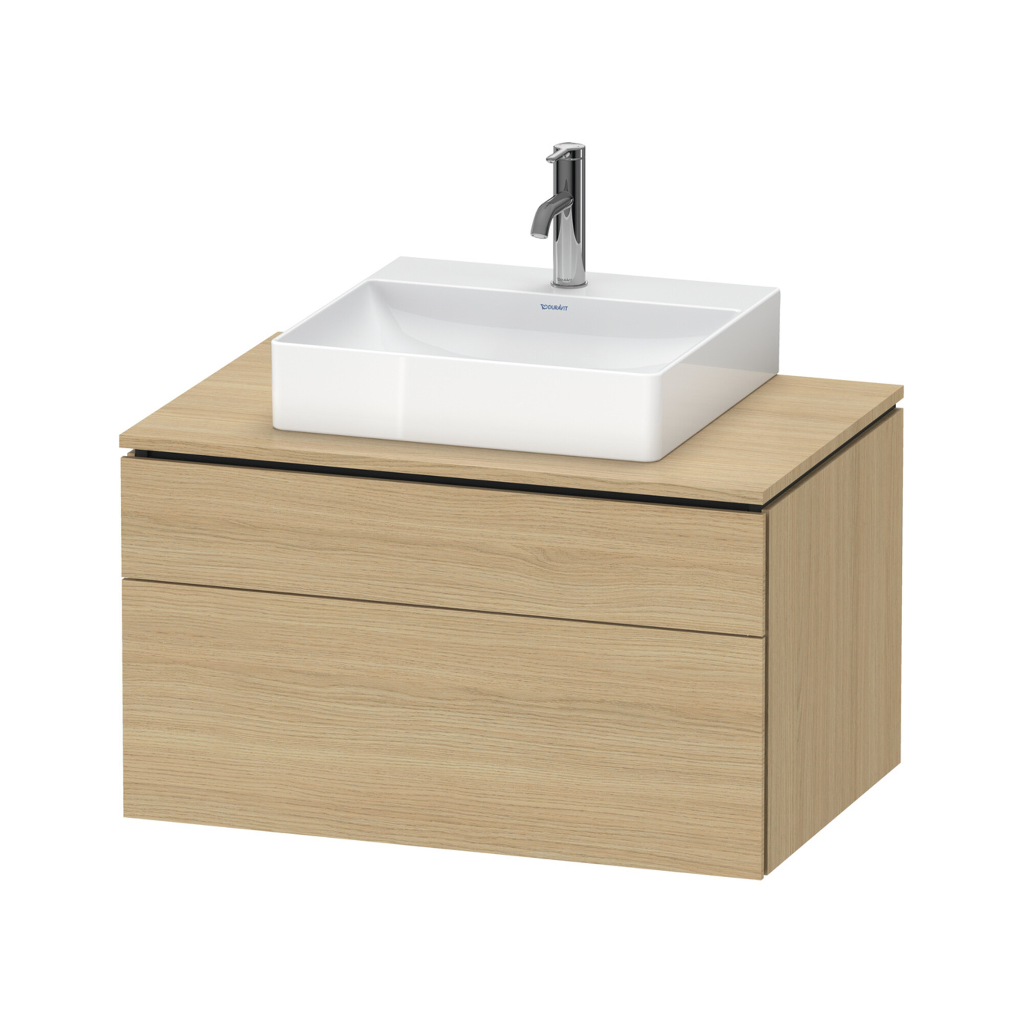 Duravit Waschtischunterschrank L-Cube 82x55cm, E N, 1 Schubk., 1 Ausz., wandhängend