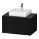 Duravit Waschtischunterschrank L-Cube 82x55cm, E sw, 1 Schubk., 1 Ausz., wandhängend-1