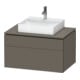 Duravit Waschtischunterschrank L-Cube 82x55cm, f G m, 1 Kast, 1 Ausz., wandhängend-1