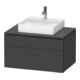 Duravit Waschtischunterschrank L-Cube 82x55cm, gra m, 1 Kast, 1 Ausz., wandhängend-1