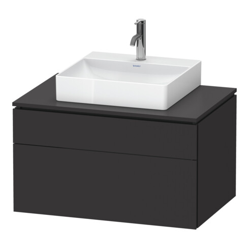 Duravit Waschtischunterschrank L-Cube 82x55cm, gra m, 1 Kast, 1 Ausz., wandhängend