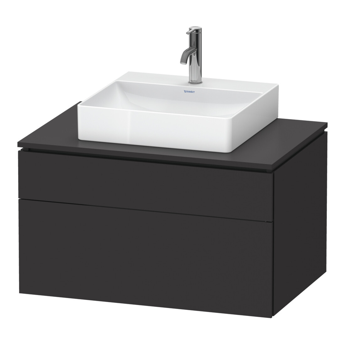 Duravit Waschtischunterschrank L-Cube 82x55cm, gra m, 1 Kast, 1 Ausz., wandhängend