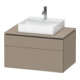 Duravit Waschtischunterschrank L-Cube 82x55cm, lei, 1 Schubk., 1 Ausz., wandhängend-1