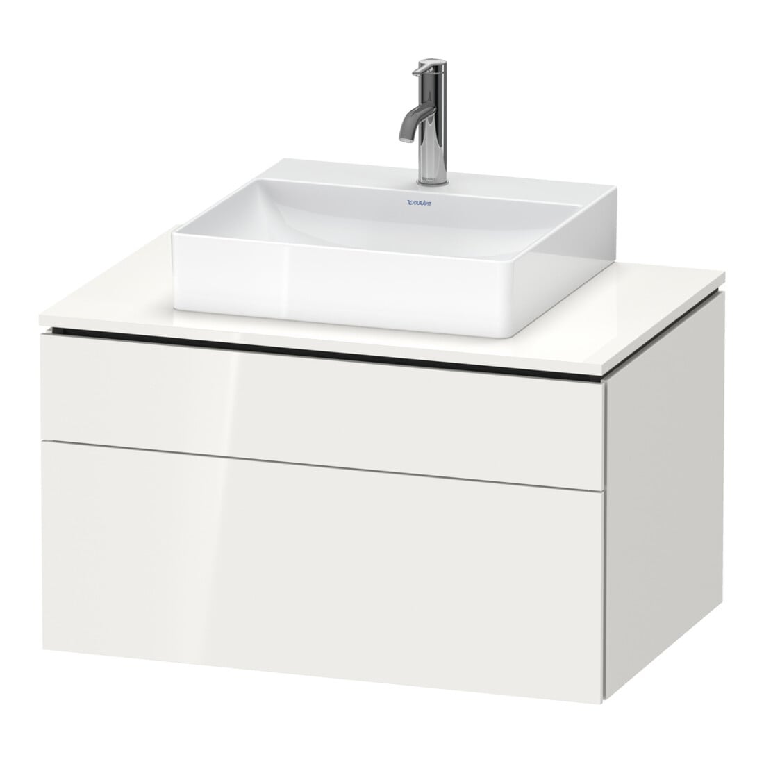 Duravit Waschtischunterschrank L-Cube 82x55cm, w g, 1 Schubk., 1 Ausz., wandhängend