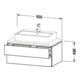 Duravit Waschtischunterschrank L-Cube 92x54,7cm, bas. ma, f Kons, 2 Schub.-5