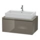 Duravit Waschtischunterschrank L-Cube 92x54,7cm, flan. Gr hgl, f Kons, 1 Ausz.-1