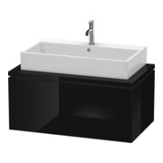 Duravit Waschtischunterschrank L-Cube 92x54,7cm, sw hgl, für Konsole, 1 Auszug