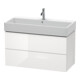 Duravit Waschtischunterschrank L-Cube 98,4x 45,9cm, bas. ma, 2 Schub., wandhängend