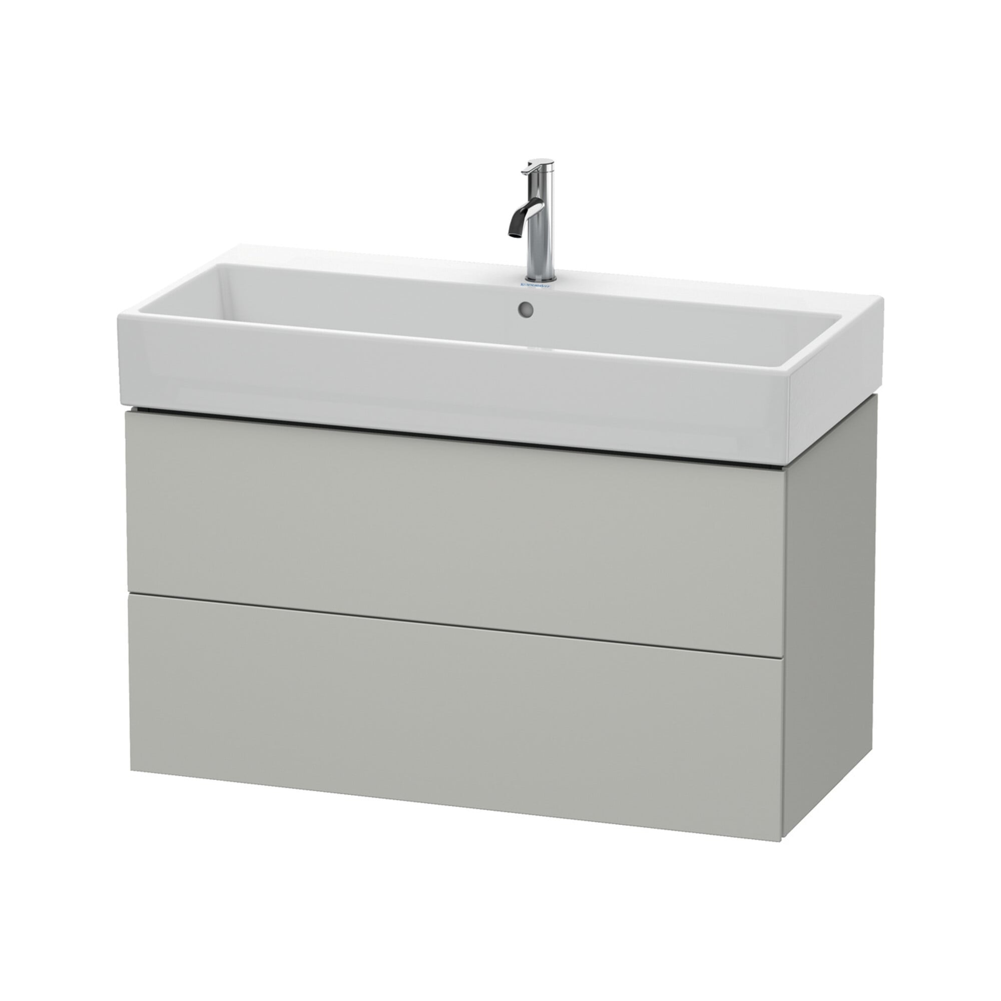 Duravit Waschtischunterschrank L-Cube 98,4x 45,9cm, bg ma, 2 Schub., wandhängend